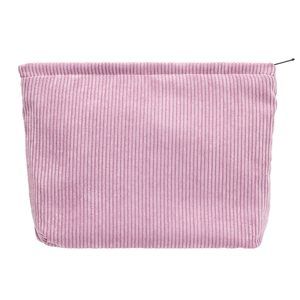 Makeup Bag Large Zipper Corduroy Make Up Pouch For Purse Travel Canvas😀